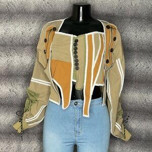 Stylish Women's 2 Piece Multi-Color Jacket